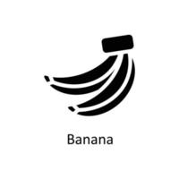 banane vecteur solide Icônes. Facile Stock illustration Stock