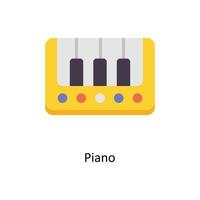 piano vecteur plat Icônes. Facile Stock illustration Stock illustration