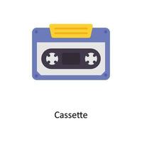 cassette vecteur plat Icônes. Facile Stock illustration Stock illustration