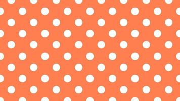 blanc Couleur polka points plus de corail Orange Contexte vecteur