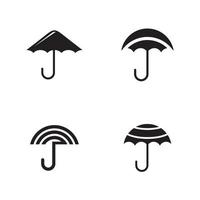 modèle de conception de logo icône parapluie vecteur