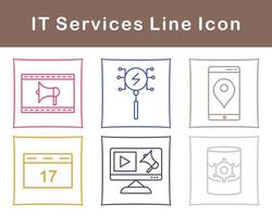 il prestations de service vecteur icône ensemble