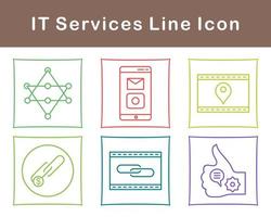 il prestations de service vecteur icône ensemble