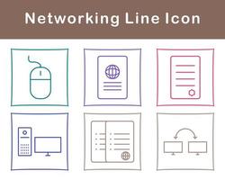 la mise en réseau vecteur icône ensemble
