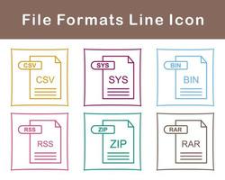 fichier les formats vecteur icône ensemble