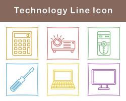 La technologie vecteur icône ensemble