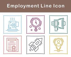 emploi vecteur icône ensemble