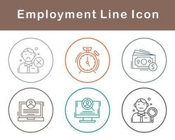 emploi vecteur icône ensemble