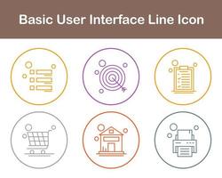 de base utilisateur interface vecteur icône ensemble