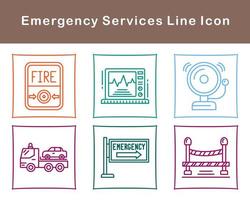 urgence prestations de service vecteur icône ensemble