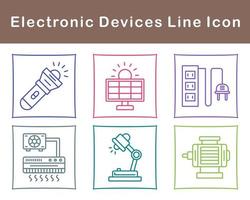 électronique dispositifs vecteur icône ensemble