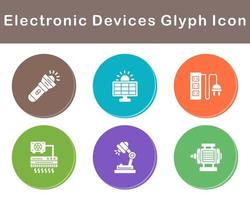 électronique dispositifs vecteur icône ensemble