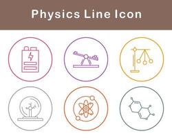 la physique vecteur icône ensemble