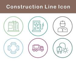 jeu d'icônes vectorielles de construction vecteur