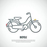 rétro vélo icône isolé sur blanc Contexte. branché vélo emblème. vecteur