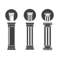 illustration de modèle vectoriel logo pilier
