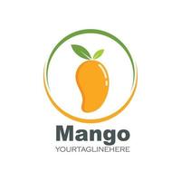 mangue fruit vecteur illustration logo