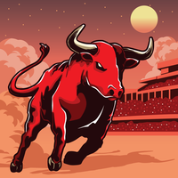 illustration de bull vecteur