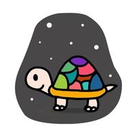 tortue monstre, dessin animé mascotte personnage. vecteur plat la toile conception élément pour site Internet ou application, graphique conception, logo, la toile placer, social médias, mobile application, ui illustration.