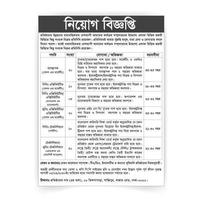 embauche recrutement conception pour affiche. emploi poste vacant bannière modèle dans papier notion,journal La publicité magazine brochure blanc arrière-plan, journal un d Bangla langue, vecteur