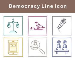 la démocratie vecteur icône ensemble