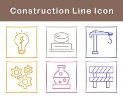 jeu d'icônes vectorielles de construction vecteur