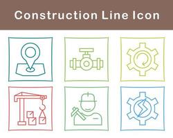 jeu d'icônes vectorielles de construction vecteur