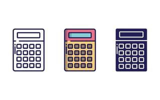 icône de vecteur de calculatrice