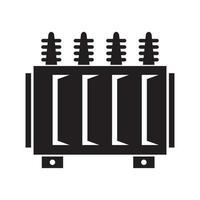 haute Tension électrique transformateur icône vecteur