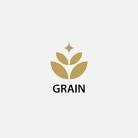 blé grain icône logo conception Facile magnifique Couleur vecteur