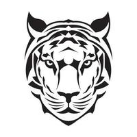 tigre visage vecteur illustration décoratif style style, parfait pour t chemise conception et mascotte logo aussi tatouage conception