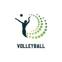 volley-ball logo modèle conception vecteur icône illustration