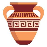ancien Grèce vase icône dessin animé vecteur. Rome histoire vecteur
