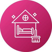 airbnb nettoyage icône style vecteur