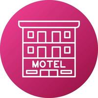 motel icône style vecteur