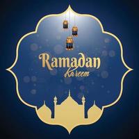 ramadan kareem ou eid mubarak festival islamique vecteur