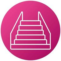 style d'icône d'escalier vecteur