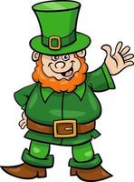 content dessin animé lutin personnage sur Saint patrick journée vecteur