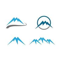 images de logo de montagne vecteur