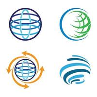 illustration vectorielle de logo global tech vecteur