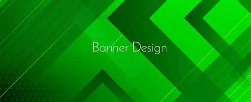 abstrait géométrique vert moderne décoratif élégant bannière fond vecteur
