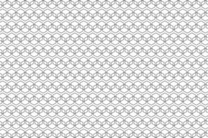 motif de cube 3d noir et blanc vecteur