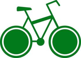 vélo, en bonne santé mode de vie, vert icône pouvez être utilisé pour la toile, mobile et infographie. vecteur icône sur blanc Contexte