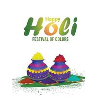 carte de voeux et fond de festival traditionnel indien holi vecteur