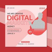 numérique commercialisation agence et entreprise vecteur social médias Publier conception.