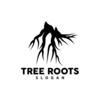 racine logo, arbre racine vecteur, la nature arbre Facile icône conception vecteur