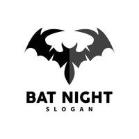 chauve souris logo, pendaison chauve souris animal vecteur, Hallowen nuit animal icône conception vecteur