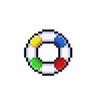 sécurité ballon dans pixel art style vecteur