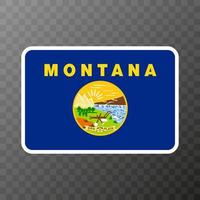 drapeau de l'état du montana. illustration vectorielle. vecteur