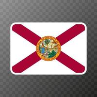 drapeau d'état de la Floride. illustration vectorielle. vecteur